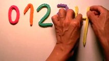 Los números para niños. Como hacer los números del 0 al 9 en plastilina Play-Doh.