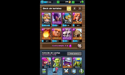 clash royale...DEU BOM...PRIMEIRA BATALHA ARENA 2