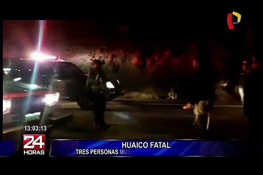 Arequipa: tres muertos por caída de huaico en la carretera Panamericana Sur