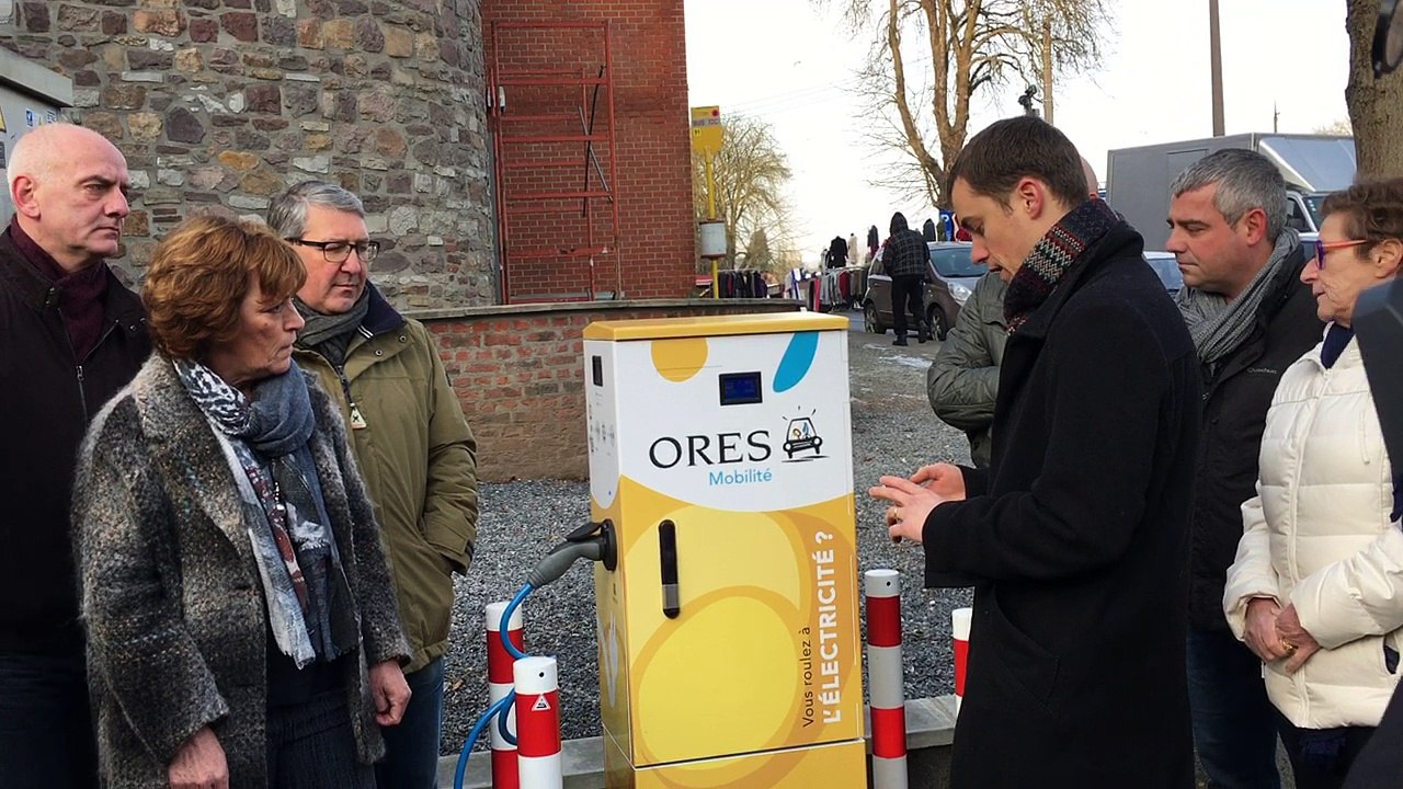 Une borne de rechargement inaugurée à Thuin