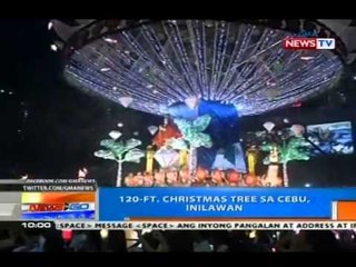 NTG: 120-ft. Christmas tree sa Cebu, inilawan