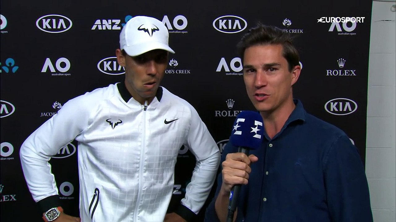 Rafael Nadal Post-match interview (in Spanish) / SF AO 2017