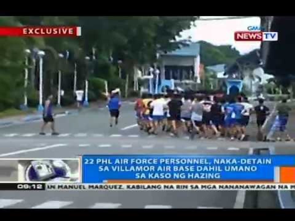 NTG: 22 PAF personnel, naka-detain sa Villamor Air Base dahil umano sa kaso ng hazing