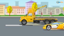 Camión y Tractor Para Niños | La zona de construcción | Carros para niños | Dibujo animado de Coches