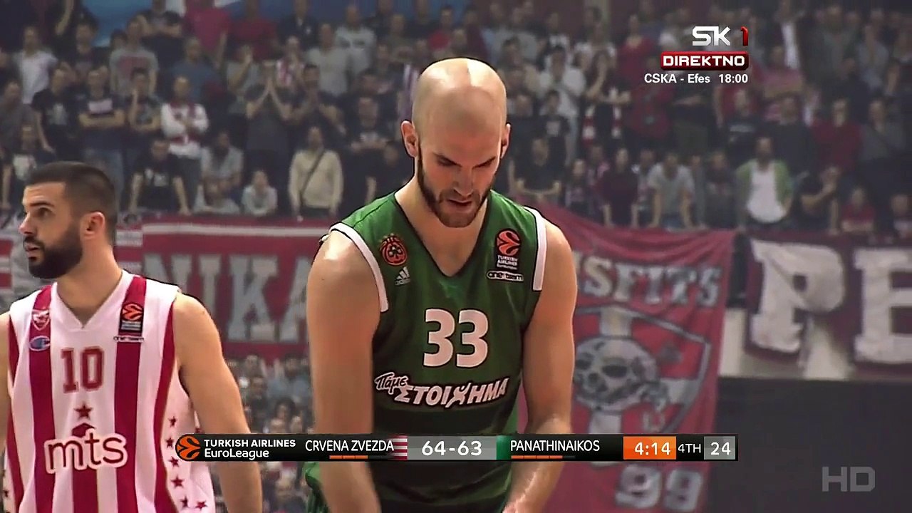 Kalates nije dobacio do kosa sa slobodnog | Crvena zvezda - Panathinaikos 72:66