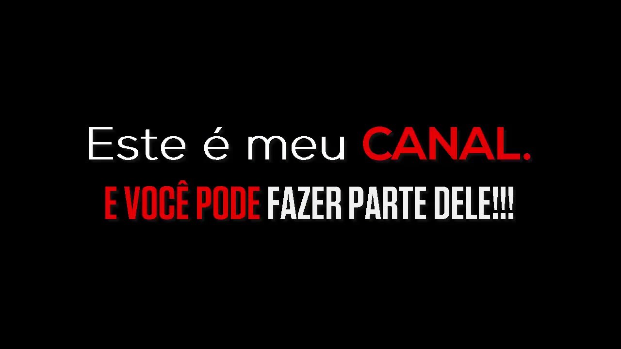 Bem Vindo ao Canal do V
