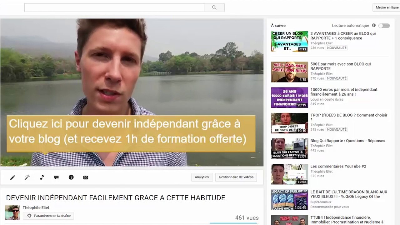 Comment Gagner de l'Argent sur YouTube et DailyMotion