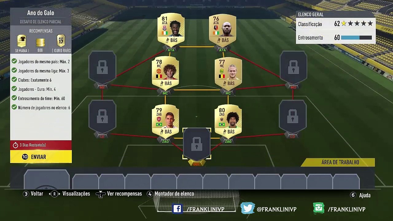 SQUAD BUILDING CHALLENGE DME Ano do GALO, baratinho [FIFA 17-PC]