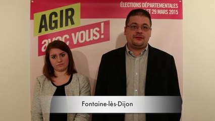 Canton de Fontaine-les-Dijon : le programme de Jean-Christophe Henrard et Ingrid...