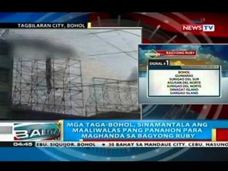 Mga taga-Bohol, sinamantala ang maaliwalas pang panahon para maghanda sa Bagyong Ruby