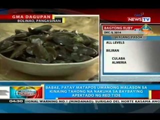 Babae sa Bolinao, Pangasinan, patay matapos umanong malason sa kinaing tahong