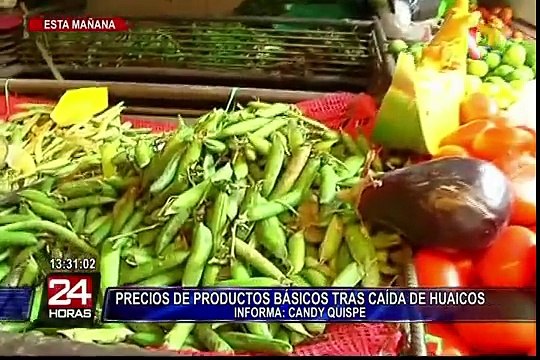 Se incrementan precios de productos básicos por caída de huaicos