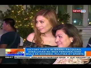 NTG: Victory party ni Pacquiao, dinaluhan ng mga personalidad mula sa showbiz, pulitika at sports