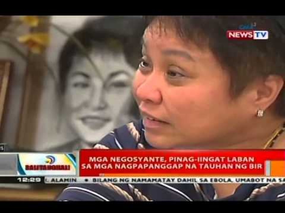 BT: Mga negosyante, pinag-iingat laban sa mga nagpapanggap na tauhan ng BIR