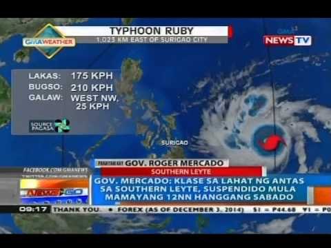 NTG: Panayam kay Southern Leyte Gov. Roger Mercado kaugnay sa Bagyong Ruby