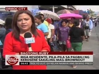 24Oras: Mga taga-Ormoc, bumiyahe pa-Cebu para makaligtas sa bagyong Ruby