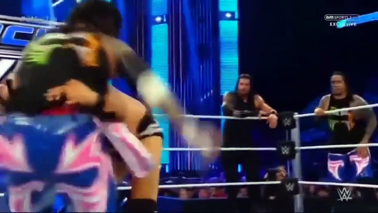 Roman Reigns and The Usos vs Aj Styles, Luke Gallows