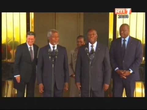 L'ancien sécretaire général de l'ONU Kofi Annan a été reçu par le Président de la république