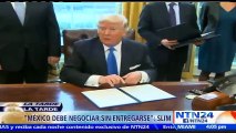 Peña Nieto y Trump acuerdan resolver diferencias sobre pago del muro en conversación telefónica