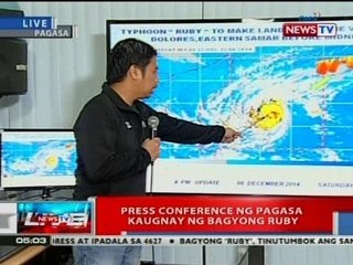 NTVL: Press conference ng PAGASA kaugany ng Bagyong Ruby