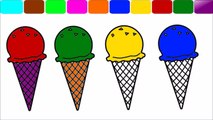 Learning Colors with Ice Cream For kids! Children Toddlers