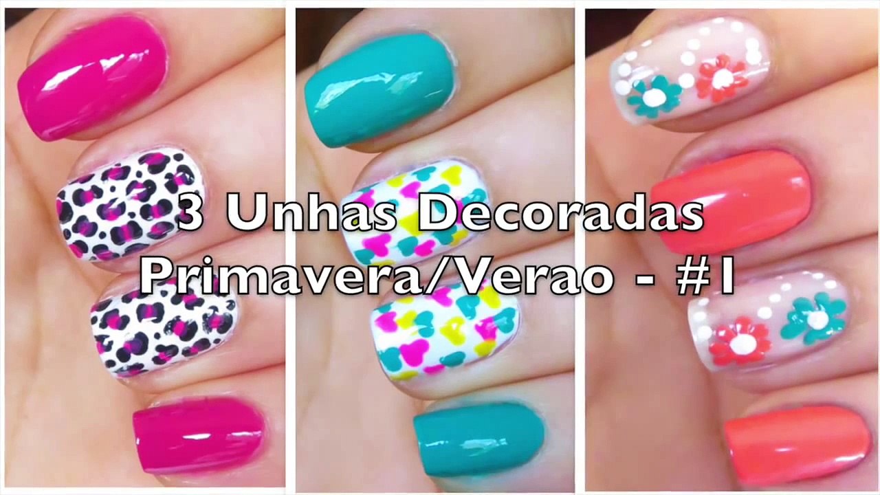 3 Modelos de Unhas Decoradas