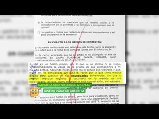 Gabriela Sodi no quiere aportar dinero para su abuelita