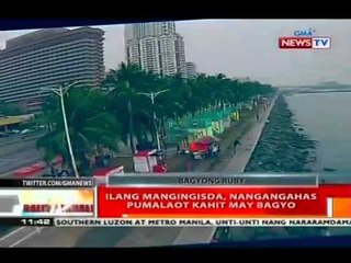 BT: Mga alon sa Manila Bay, banayad pa