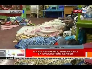 BT: Ilang residente, nananatili sa evacuation center