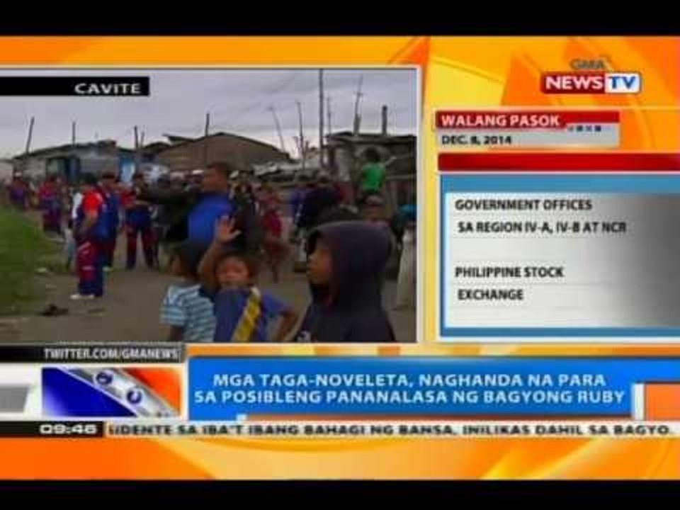 NTG: Mga taga-Noveleta, Cavite, naghanda na para sa posibleng pananalasa ng bagyong Ruby