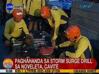 UB: Paghahanda sa storm surge drill sa Noveleta, Cavite