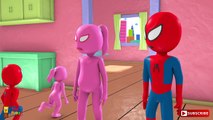 Spiderman Johny Johny Yes Papa | Educational Nursery Rhymes and Baby preschool song I 3d Play doh