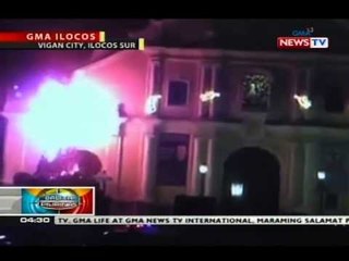 BT: Christmas tree sa Vigan City, nasunog