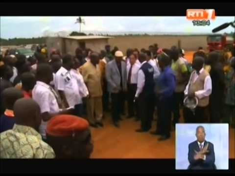 Le 1er ministre Kablan Duncan en tournée d'inspection sur le chantier de l'autoroute de Grand Bassam