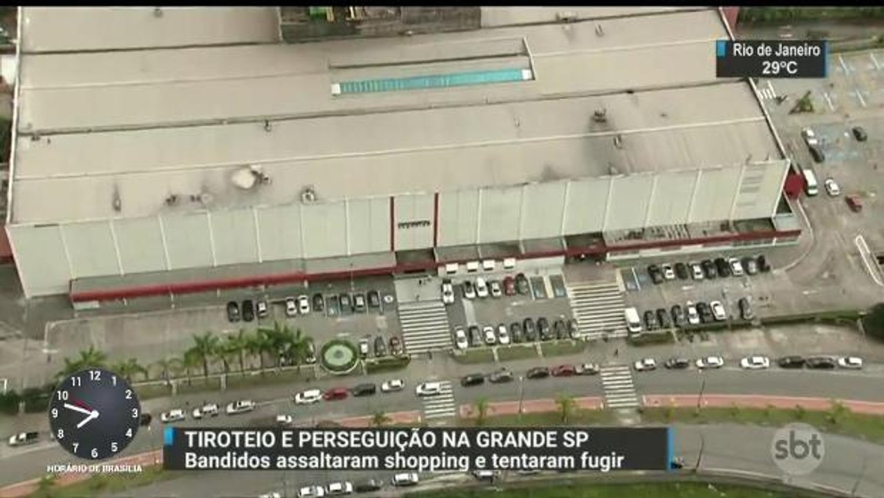 Tiroteio assusta clientes e funcionários de sho...