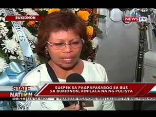 SONA: Suspek sa pagpapasabog sa bus sa Bukidnon, kinilala na ng pulisya