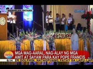 Download Video: UB: Mga mag-aaral, nag-alay ng mga awit at sayaw para kay Pope Francis