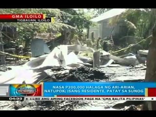 BP: 1 patay sa sunog sa Tigbauan, Iloilo