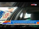 NTG: Airport police na nambasag ng salamin ng taxi, ni-relieve muna sa pwesto