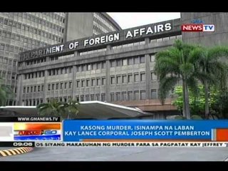 NTG: Kasong murder, isinampa na vs. Pemberton