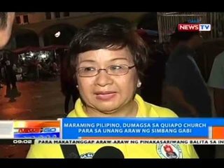 Скачать видео: NTG: Maraming Pinoy, dumagsa sa Quiapo Church  para sa unang araw ng Simbang Gabi