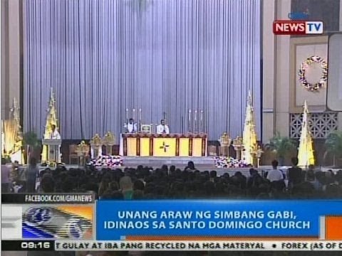 NTG: Unang araw ng Simbang Gabi, idinaos sa Santo Domingo Church