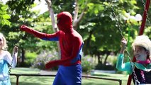 Spiderman Vs Flozen Elsa In Realife ! Cat , Maleficent Fight Anna - Funny SupperHero  ) #Superman