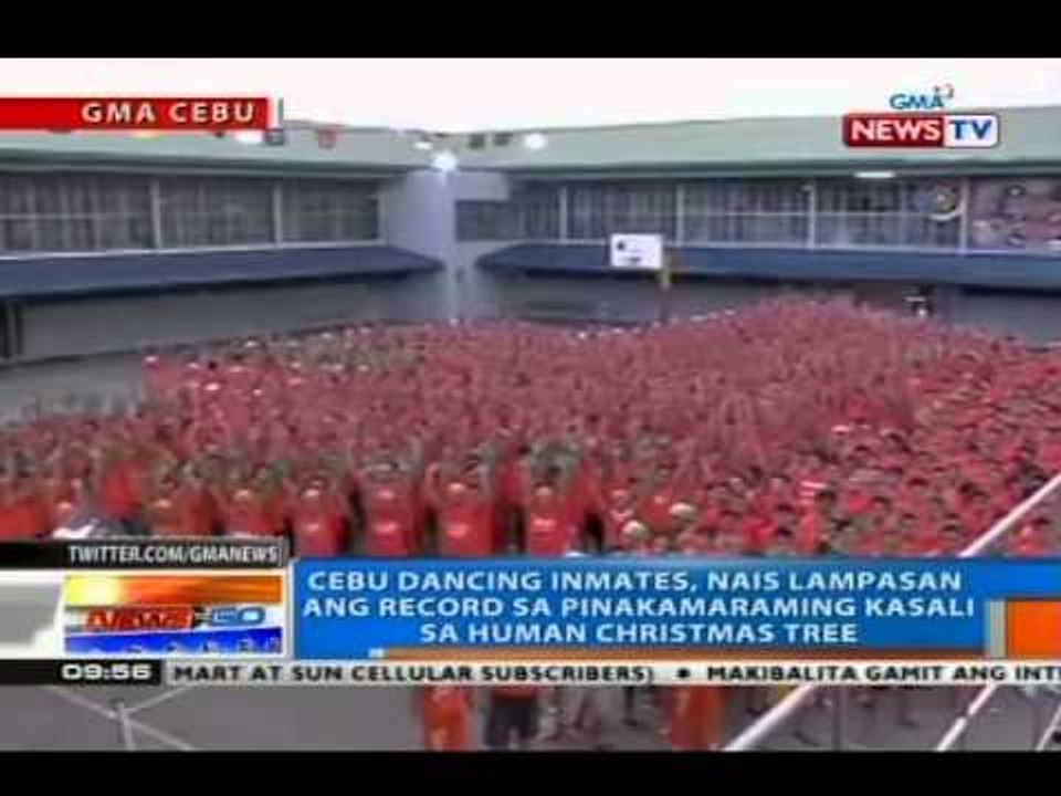 NTG: Cebu Dancing Inmates, nais lampasan ang record sa pinakamaraming kasali sa human Christmas tree