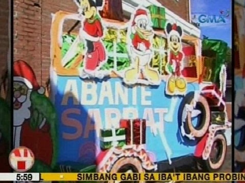 UB: Mga sikat na cartoon character, ginawang ala-Santa Claus para sa isang Christmas display