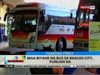 BT: Mga biyahe ng bus sa Baguio City, punuan na