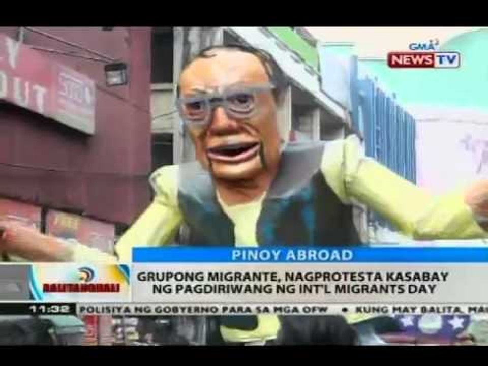 Grupong migrante, nagprotesta kasabay ng pagdiriwang ng Int'l Migrants Day