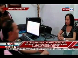 Dating pangulo at ngayo'y Pampanga Rep. Arroyo, nagpa-digital mammogram sa Makati Medical Center