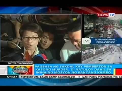 Pagbasa ng sakdal kay LCpL. Pemberton sa kasong murder, 'di natuloy