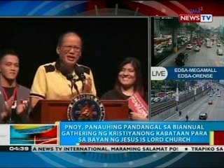 PNoy, panauhing pandangal sa biannual gathering ng Kristiyanong kabataan para sa bayan ng JIL Church